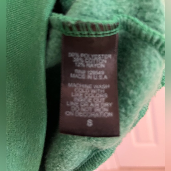 Aviator Nation Bolt Crew Sweatshirt - Kelly Green/White (Unisex S) - Picture 11 of 13